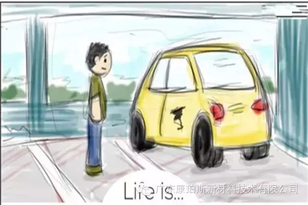 人生就是。。。 努力忘記新車碰上的刮蹭